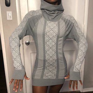 COMFY + STYLISH GRAY SWEATER DRESS